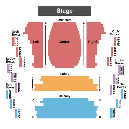 Byers Theatre Les Miserables Seating Chart